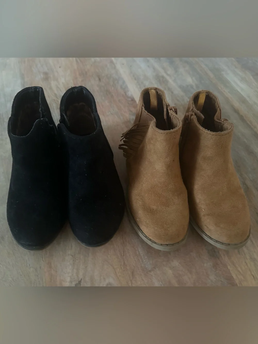 Toddler Girls Ankle Boot Bundle Size 6 | Cat & Jack & Old Navy Faux Suede